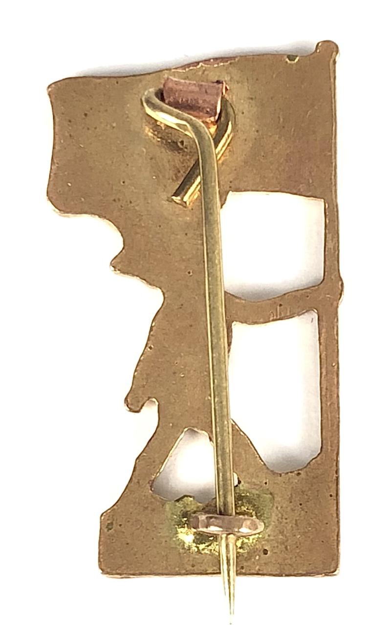 Butlins 1950 Mosney Ireland holiday camp green leprechaun badge