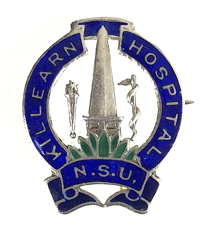 Killearn Hospital N.S.U.1952 silver qualification badge Scotland