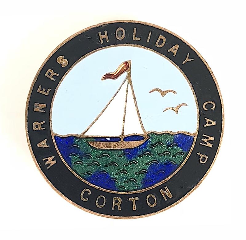 Warners Holiday Camp Corton Suffolk sailing yacht badge