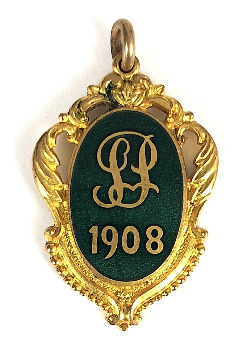 1908 Sandown Park Racecourse Edwardian Gentlemans horse racing club badge