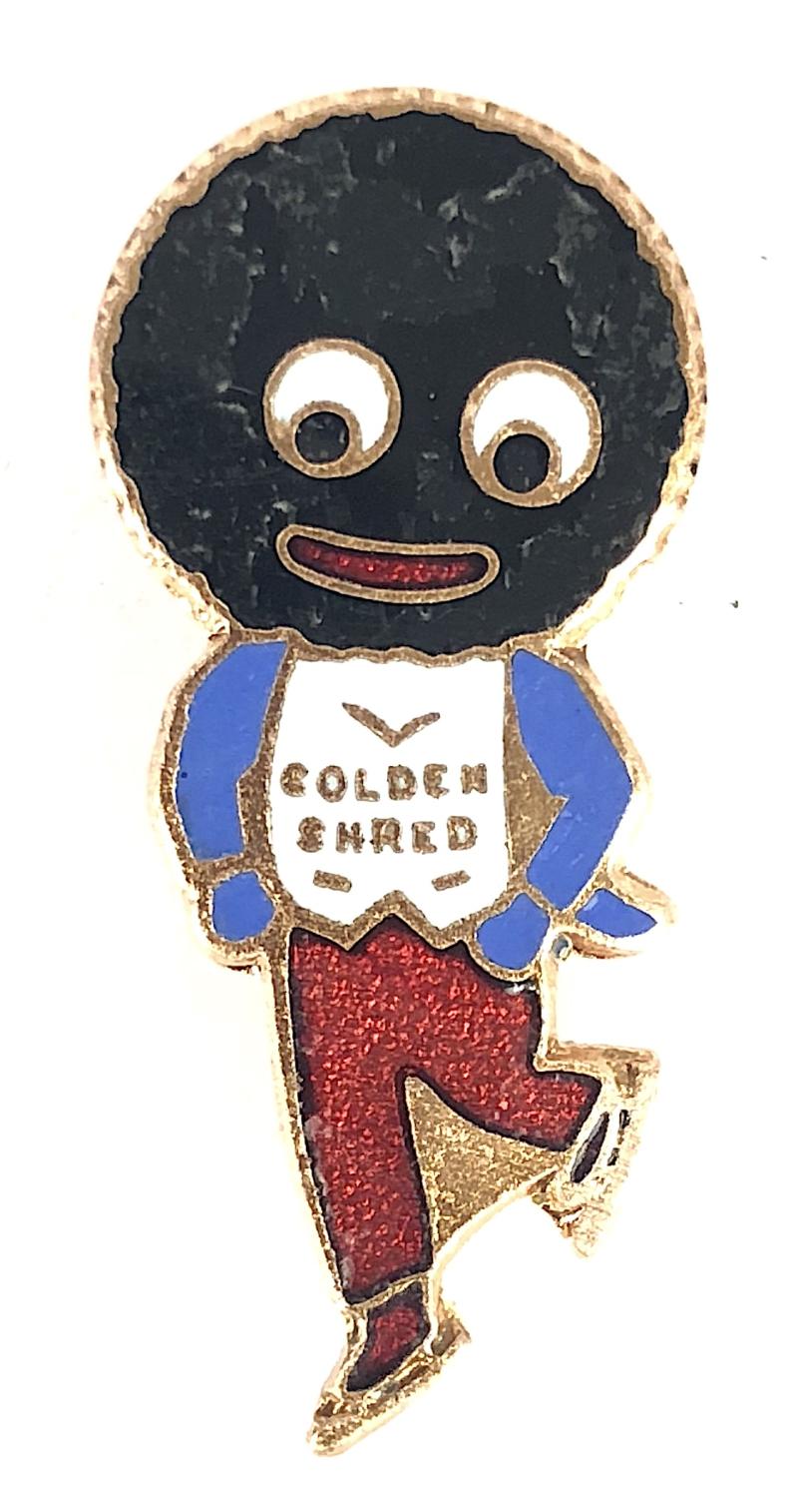 Robertsons Golly skater white waistcoat advertising badge H.W.MILLER