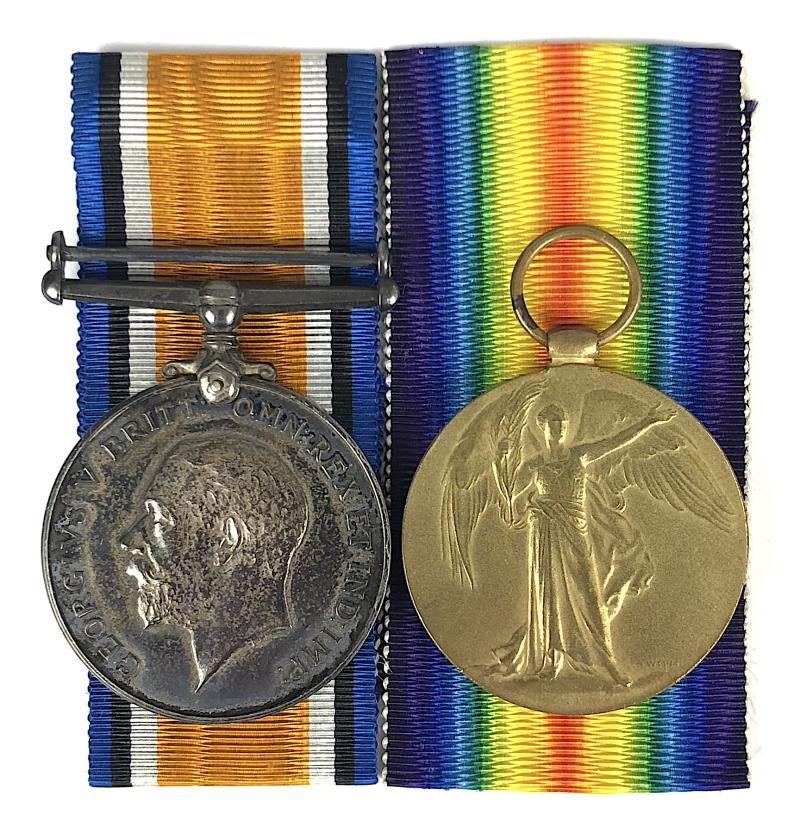 WW1 2nd London Regiment Royal Fusiliers Pair of Medals