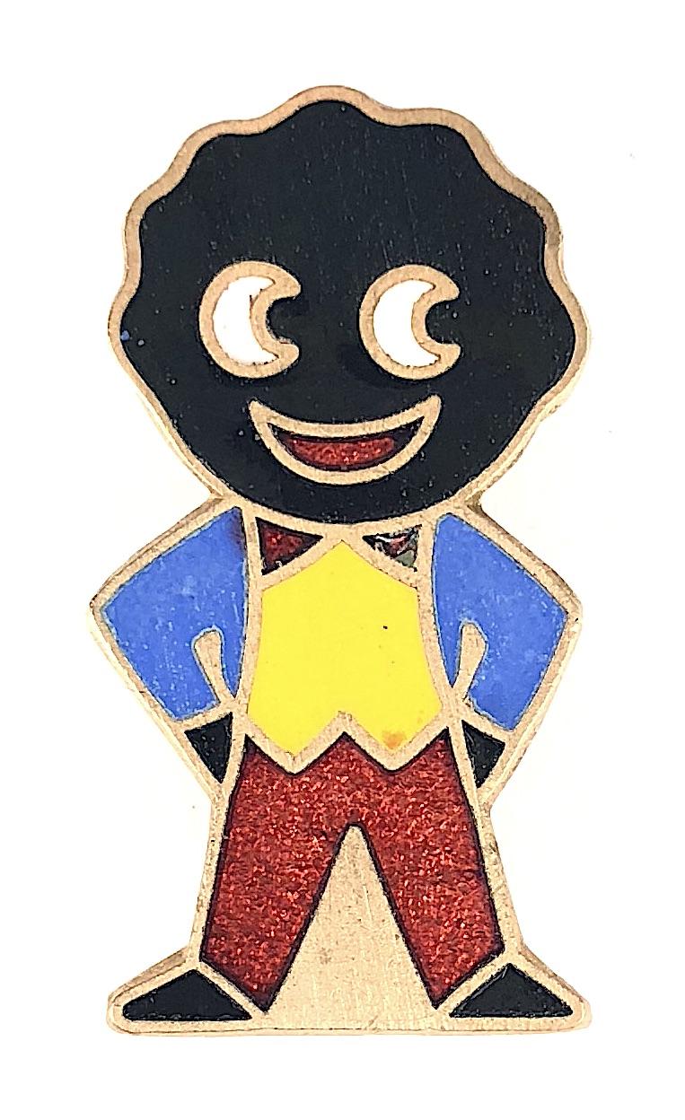 Robertsons 1970s Golly standard advertising badge R.E.V. Gomm