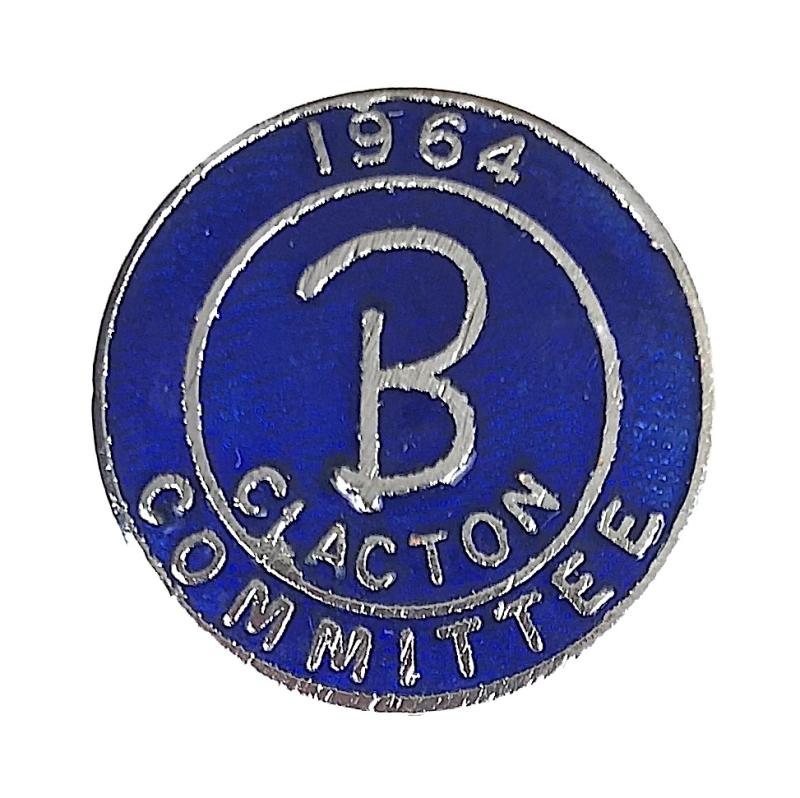 1964 Butlins Clacton committee badge