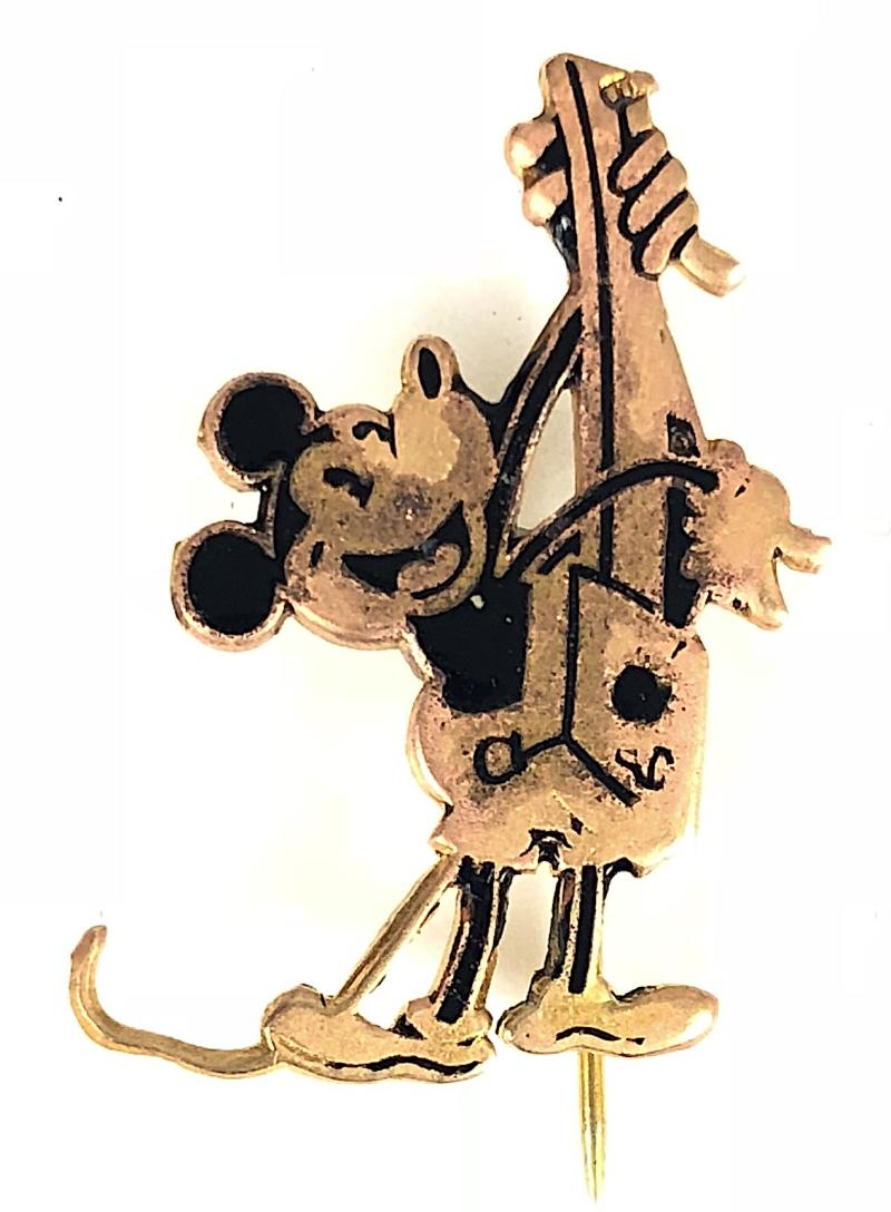 Mickey Mouse Walt Disney cartoon character figure badge by Charles Horner