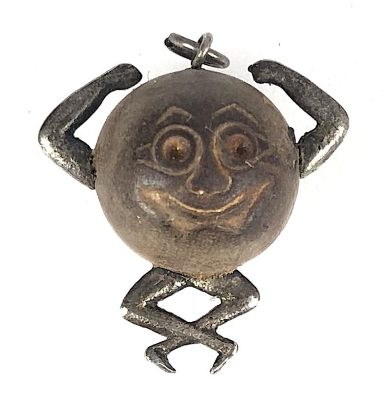 WW1 Tommy Touch Wud fumsup silver lucky charm pendant