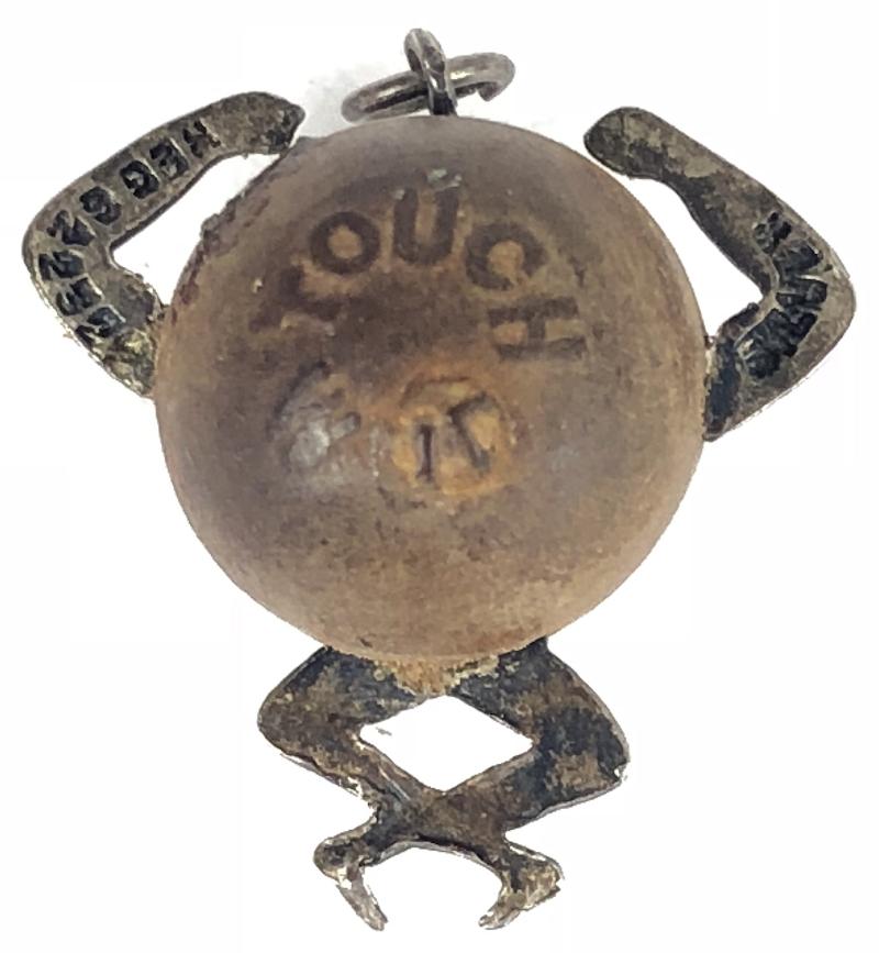 WW1 Tommy Touch Wud fumsup silver lucky charm pendant