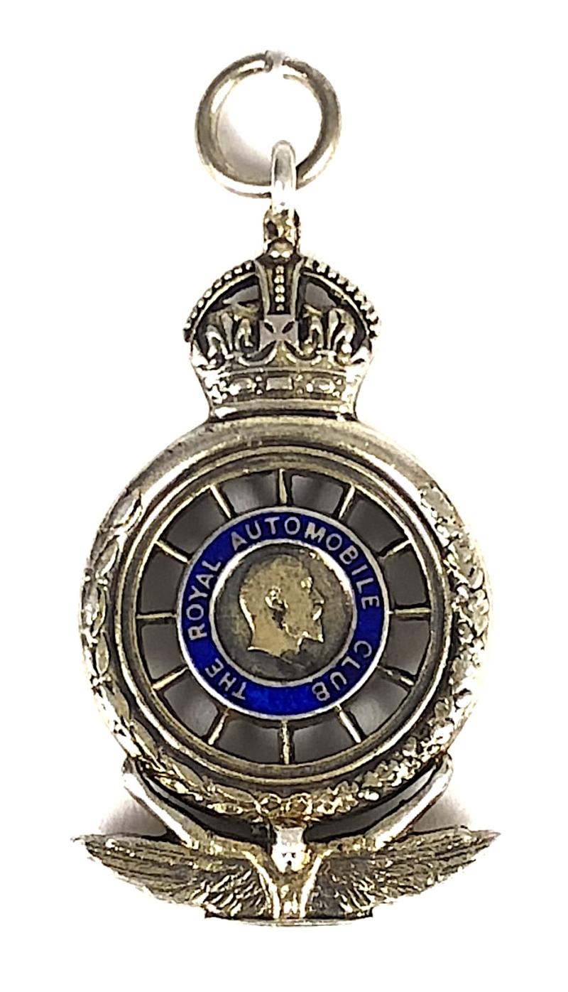 The Royal Automobile Club Union Flag miniature pendant badge c.1907-1909