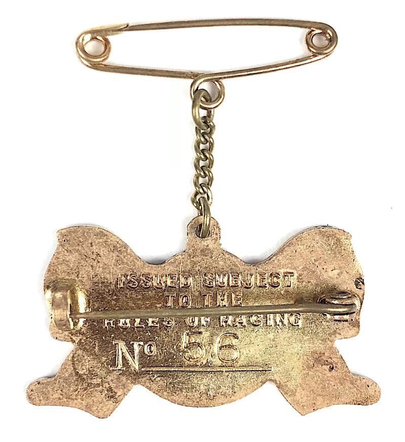 1960 Newbury Race Club horse racing club ladies pin badge
