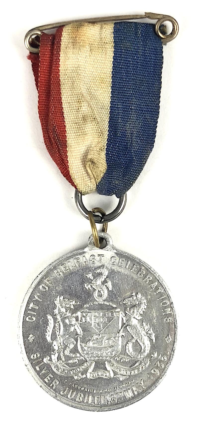 King George V & Queen Mary 1935 City of Belfast Celebrations Medal