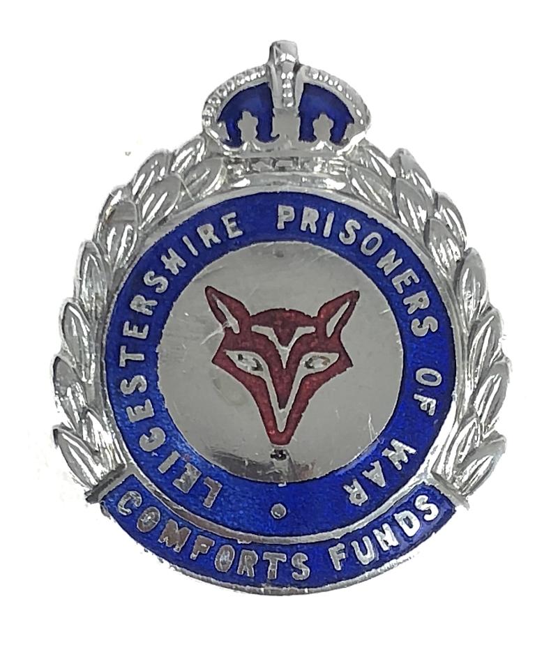 WW2 Leicestershire Prisoners of War Comforts Fund pin badge