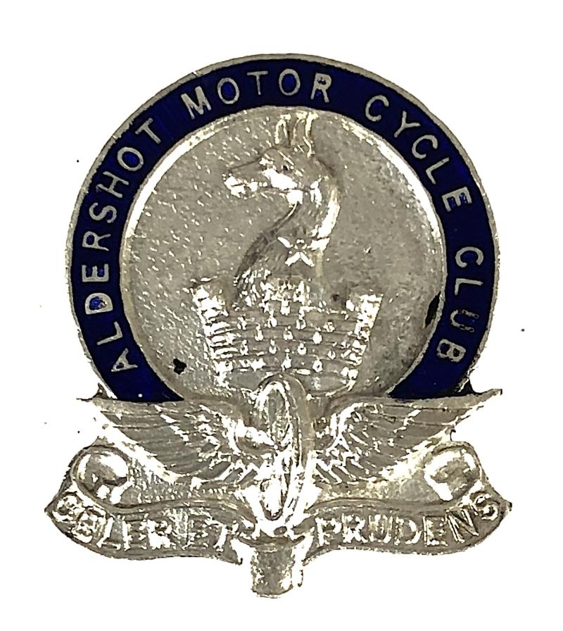 Aldershot Motor Cycling Club membership badge Hampshire