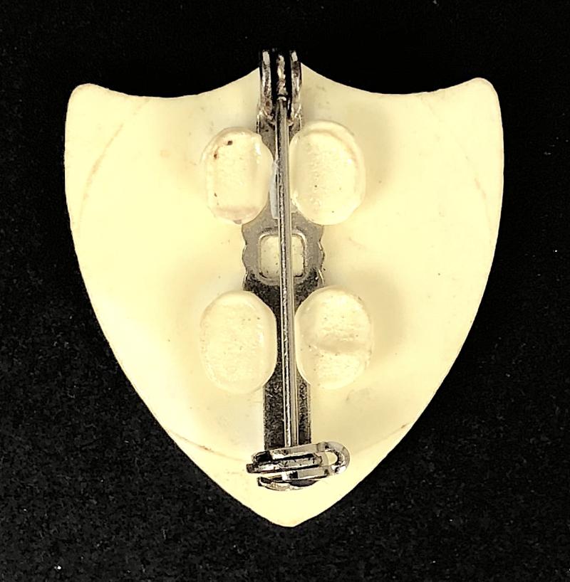 Blue Peter Plastic Shield raised ship badge c.1958 BBC TV Series