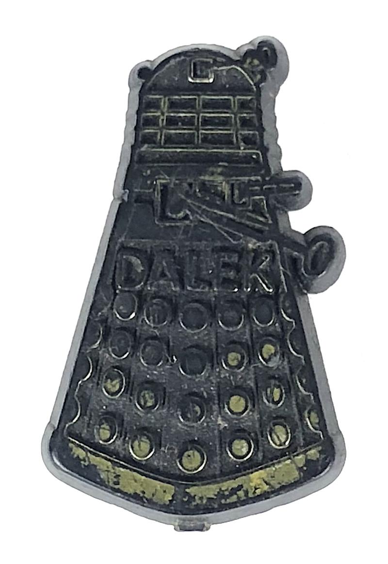 BBC.TV.1965 Doctor Who Plastoid Dalek pin badge