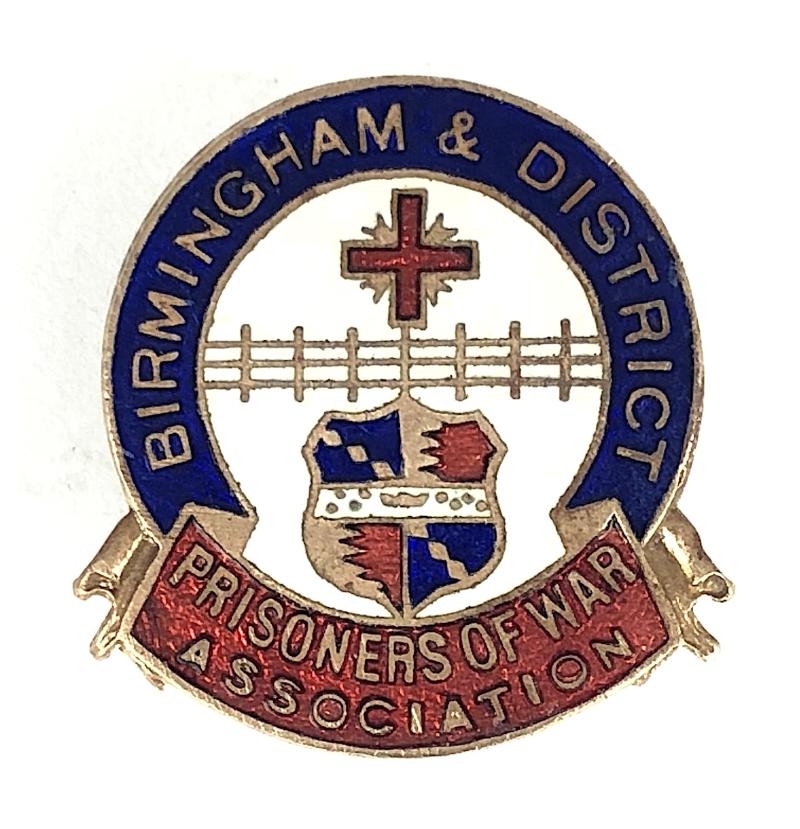 Birmingham & District Prisoner of War Association lapel badge c.1940