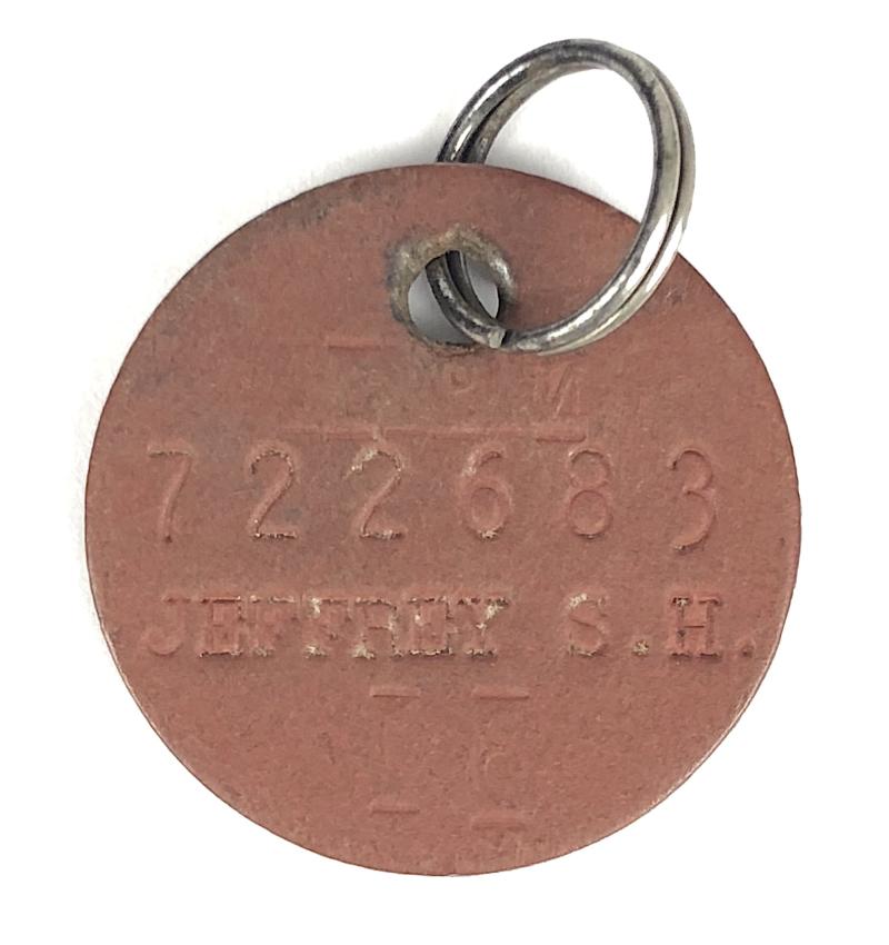 National Fire Service NFS Area 31 Brighton Sussex I.D Tag