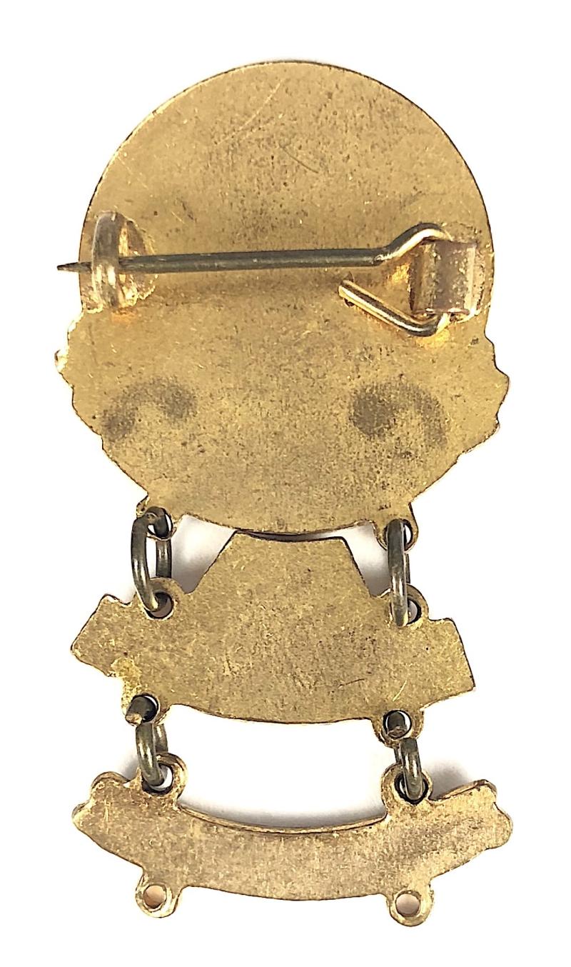 1949 Birmingham Speedway Supporters Club Badge with 1946-47-48 dangler