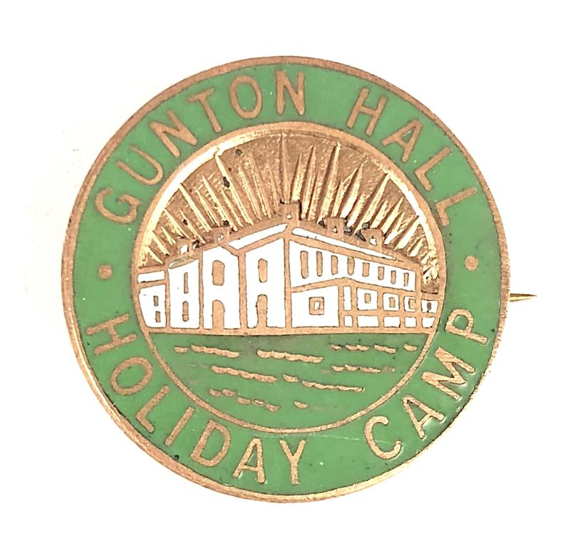 Gunton Hall holiday camp badge Lowestoft Suffolk