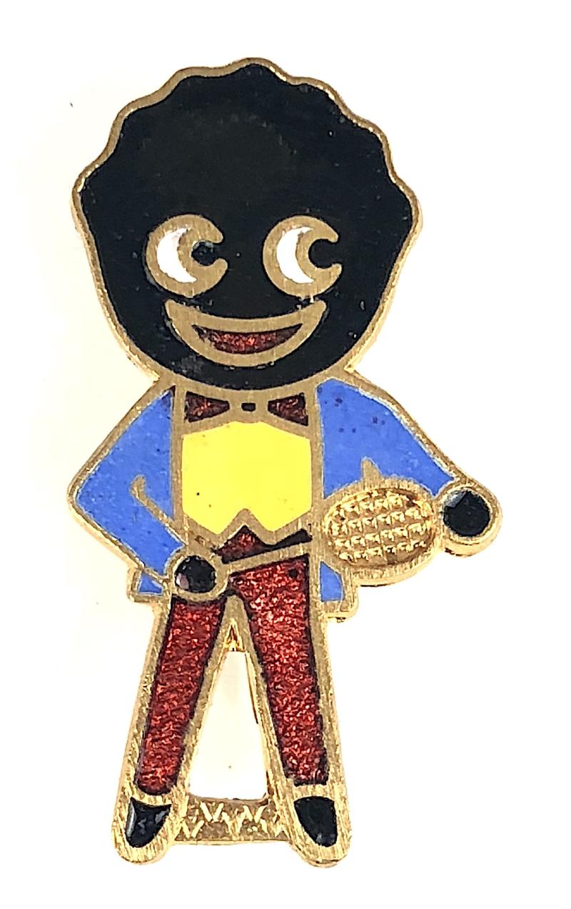 Robertsons 1970s Golly Tennis Player advertising badge