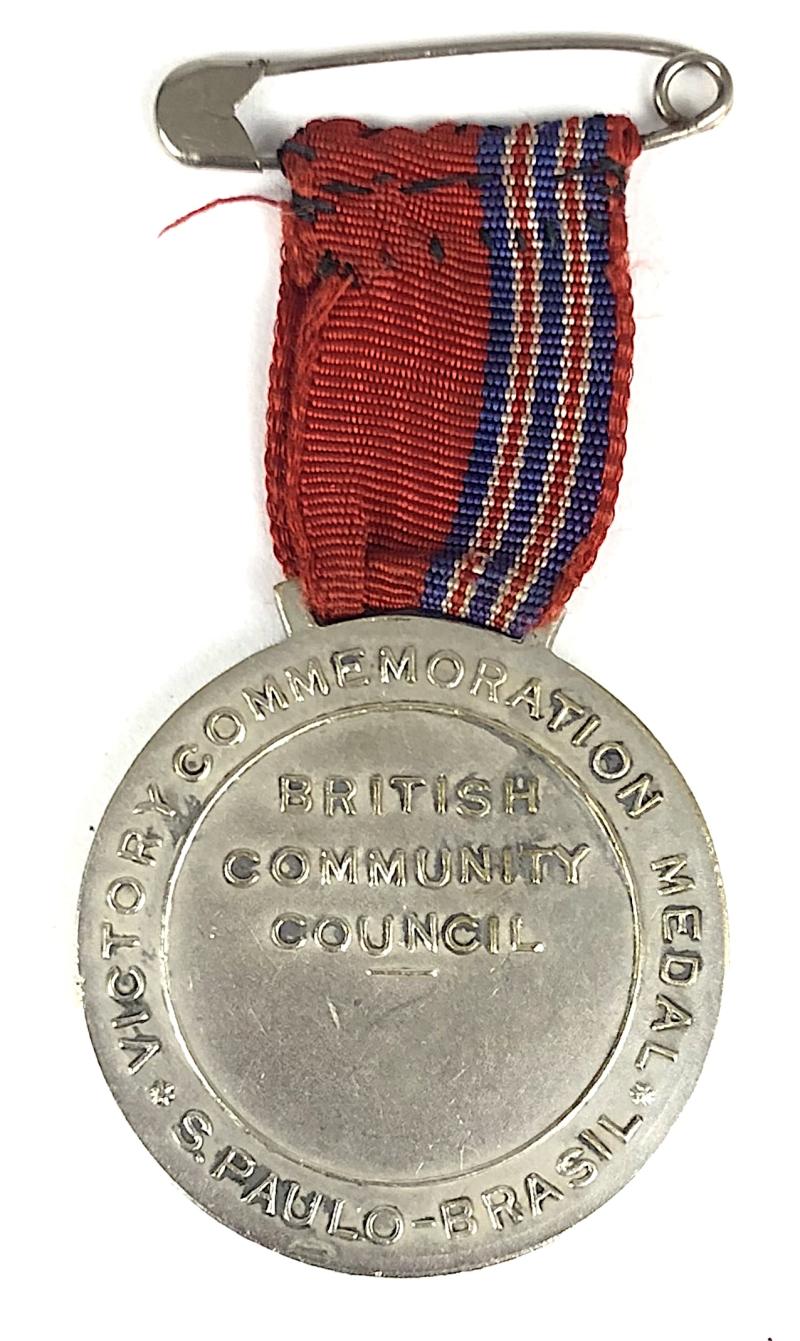British Commonwealth of Nations 1945 Victory Commemoration Medal S.Paulo- Brasil