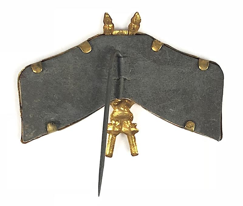WW1 Britain and Belgium Alliance crossed flags fundraising pin badge