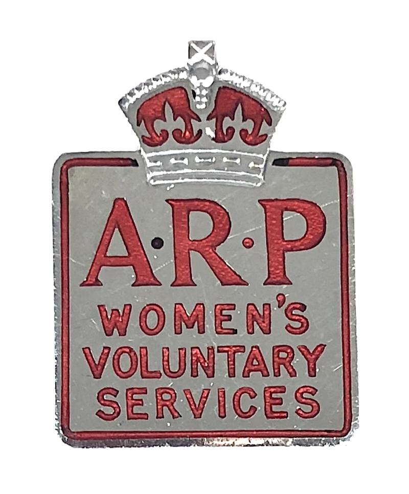 Womens Voluntary Services ARP Air Raid Precautions badge