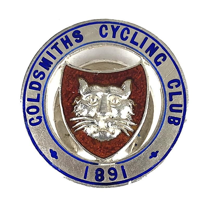 Goldsmiths Cycling Club London 1904 Hm Silver Membership Badge