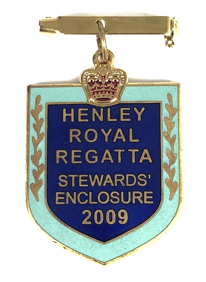 2009 Henley Royal Regatta stewards enclosure pin badge