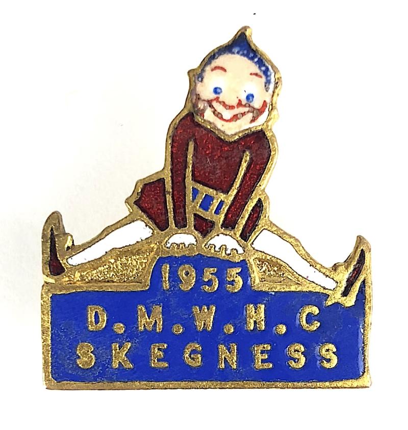 1955 Derbyshire Miners Welfare Holiday Centre D.M.W.H.C Skegness Pixie Badge