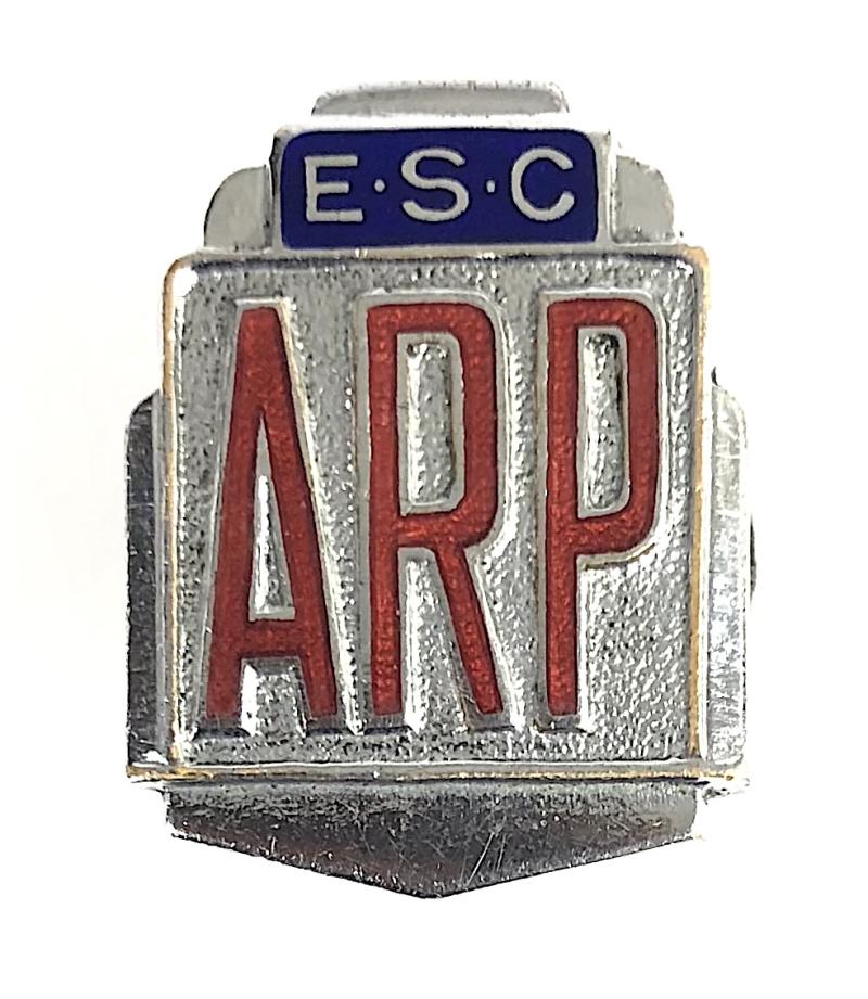 WW2 English Steel Corporation ARP Air Raid Precautions Badge