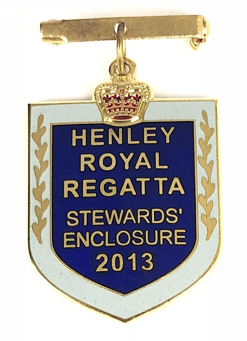 2013 Henley Royal Regatta stewards enclosure pin badge