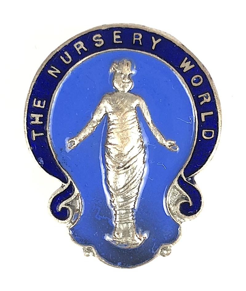 The Nursery World magazine associated enamel pin badge