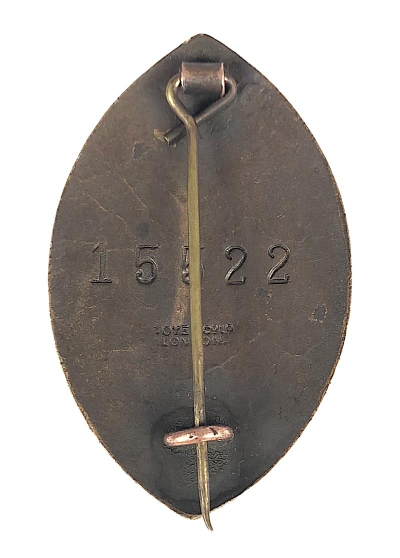 Chartered Society of Physiotherapy qualification numbered badge