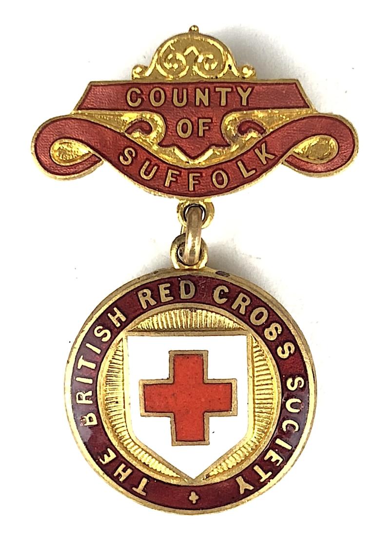 British Red Cross Society County of Suffolk named badge