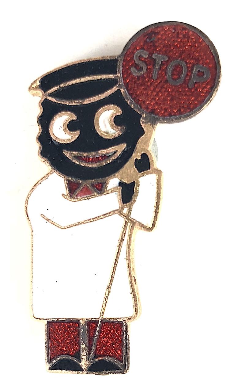 Robertsons 1970s Golly Lollipopman advertising badge