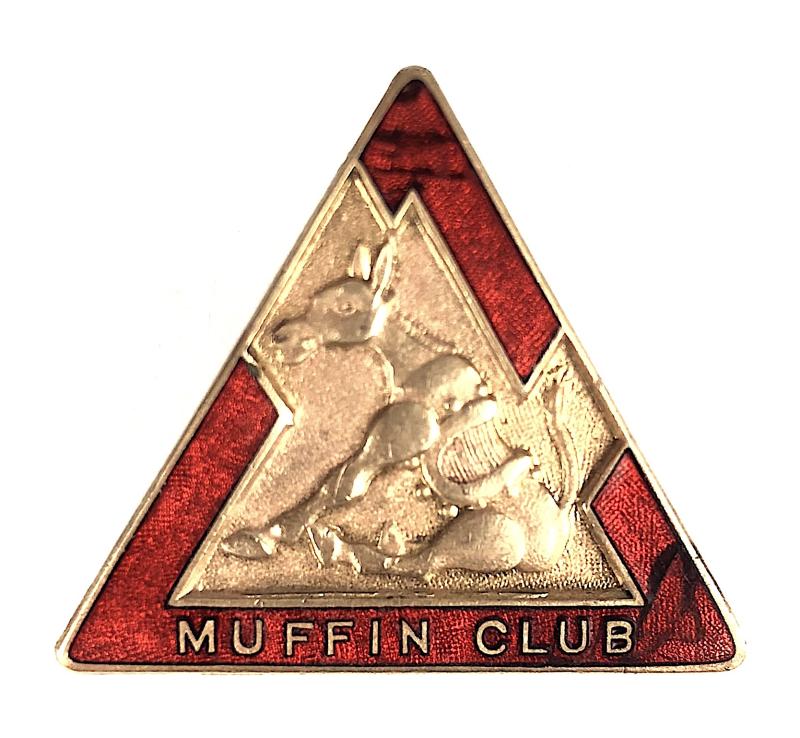 Muffin The Mule Childrens Club T V. Comic Road Safety Award Badge c.1950