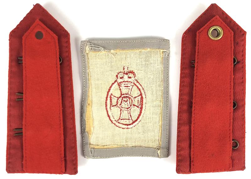 QARANC Queen Alexandra's Royal Army Nursing Corps pair of rank shoulder boards