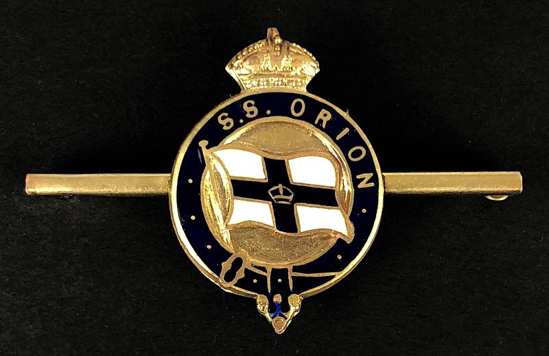 SS Orion Orient Steam Navigation Company ships souvenir pin badge