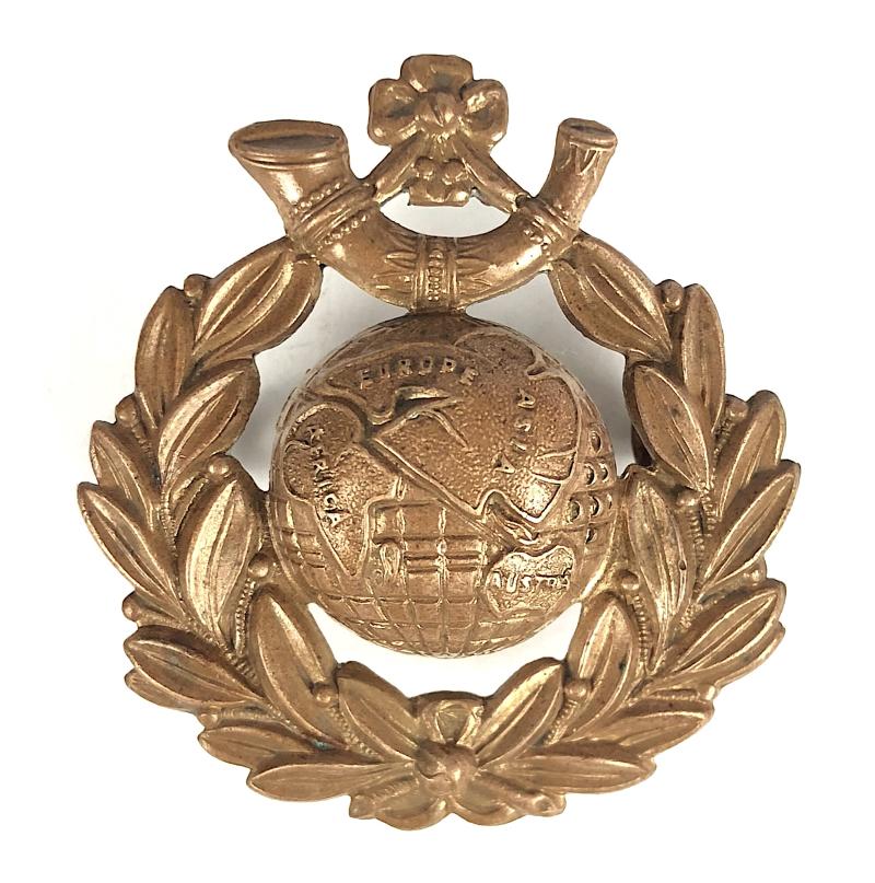 Royal Marine Light Infantry brass cap badge