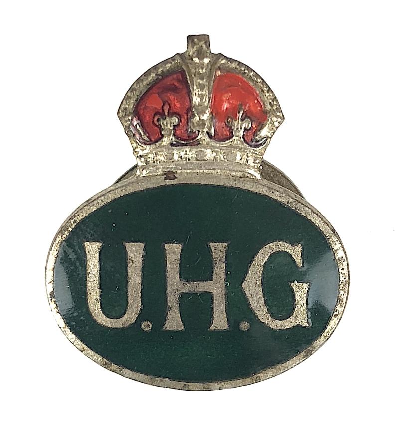 WW2 Ulster Home Guard UHG Irish home front numbered badge