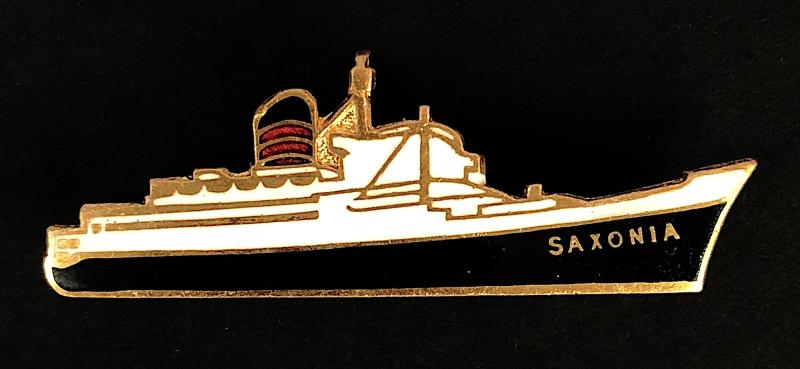 RMS Sylvania Cunard Steamship Company ships silhouette pin badge c.1956 -1968