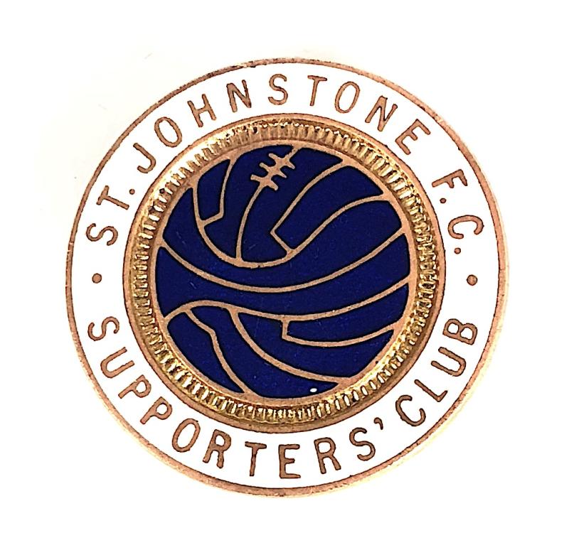 St Johnstone Football Supporters Club badge H.W.Miller 1935 to 1958