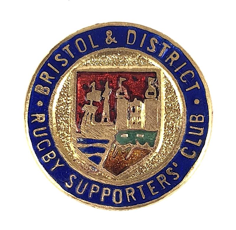 Bristol & District Rugby Supporters Club Badge c.1950's