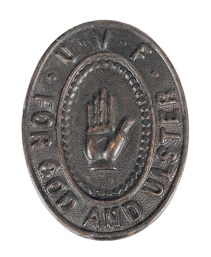 UVF For God And Ulster Belfast East officially numbered badge
