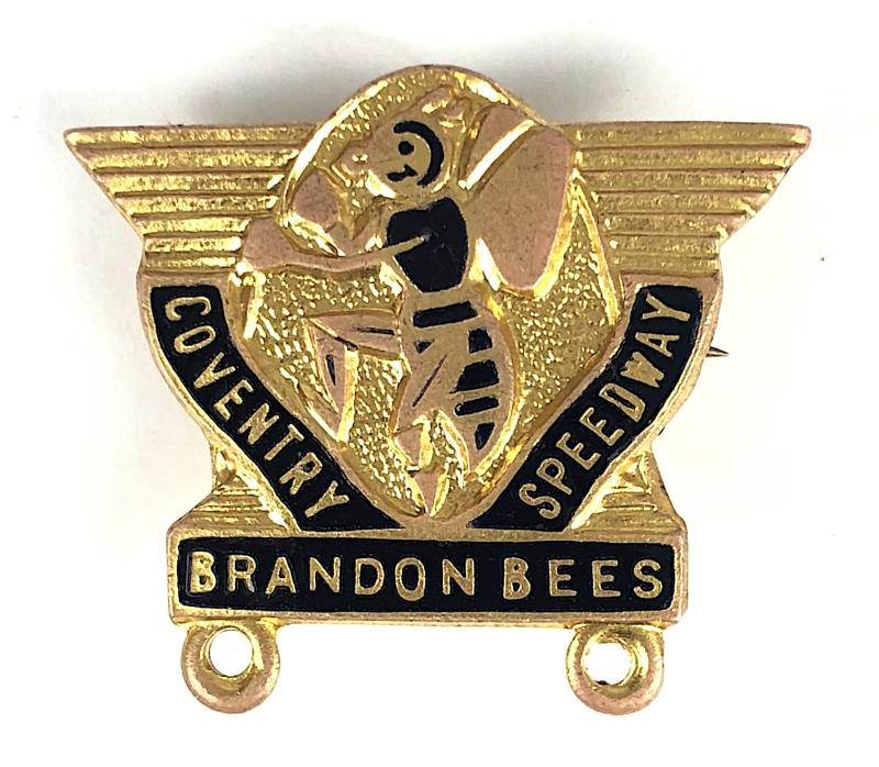 Coventry Brandon Bees Speedway Badge circa 1956
