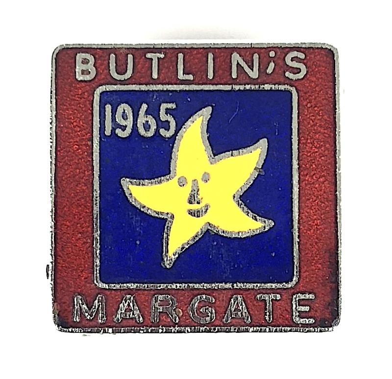 Butlins 1965 Margate holiday camp starfish badge